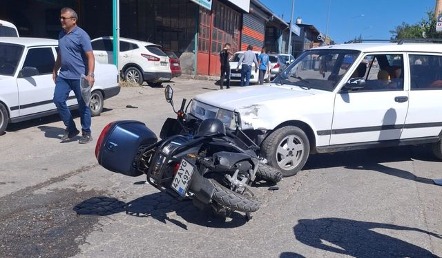 Beyşehir’de otomobille motosiklet çarpıştı: 1 yaralı