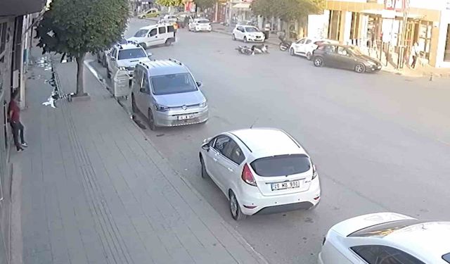 Çorum’da hafif ticari araç ile motosiklet çarpıştı: 2 yaralı