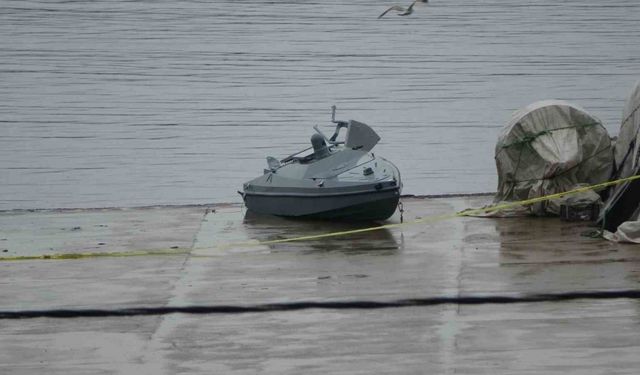 Menşei belirsiz bir insansız deniz aracı Trabzon’un Çarşıbaşı açıklarında bulundu