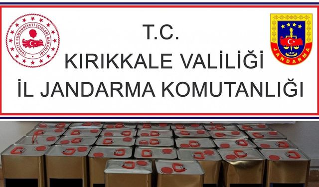 Kırıkkale’de kargo şubesinde 170 litre kaçak alkol ele geçirildi