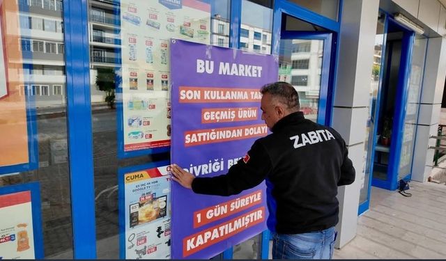 Son kullanma tarihi geçmiş ürün satan zincir market kapatıldı