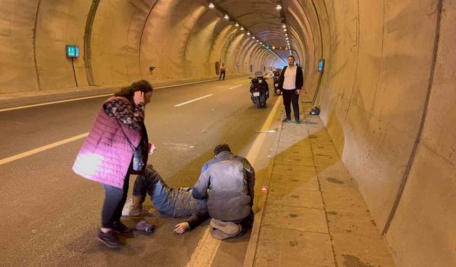 Alaplı’da tünelde trafik kazası: 1 yaralı