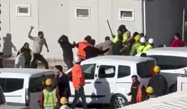 Ankara'da inşaat işçileri arasında taşlı sopalı kavga