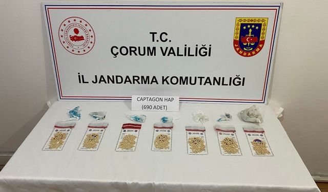 Çorum jandarmasından zehir tacirlerine geçit yok: 7 tutuklama