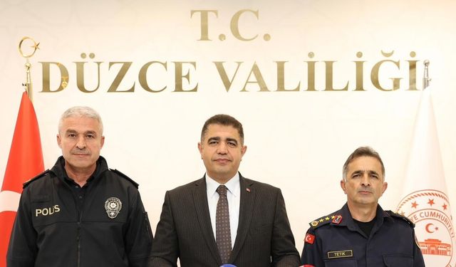 Düzce'de suç oranı her geçen yıl azalıyor