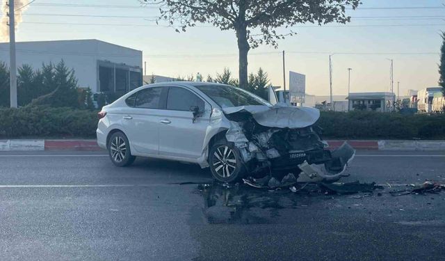 Karaman’da tırla otomobil çarpıştı: 1 yaralı