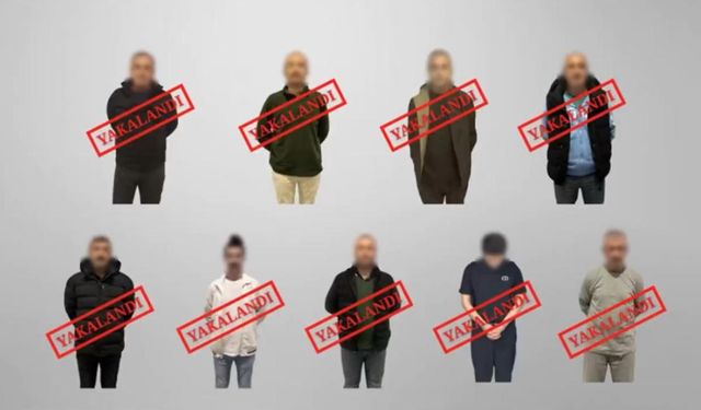 Kırmızı bültenle aranan 7 suçlu ve ulusal seviyede aranan 2 suçlu Türkiye'ye getirildi