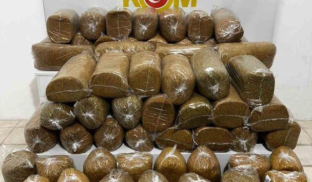 Minibüste 290 kilogram kaçak tütün ele geçirildi