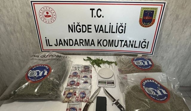 Niğde'de 2 kilo 251 gram uyuşturucu ele geçirildi
