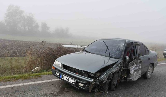 Samsun'da iki otomobil çapıştı: 3 yaralı