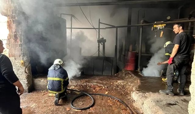 Sinop’ta sanayi sitesinde yangın paniği