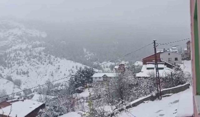 Sivas’ın yüksek kesimlerinde kar yağışı etkili oldu