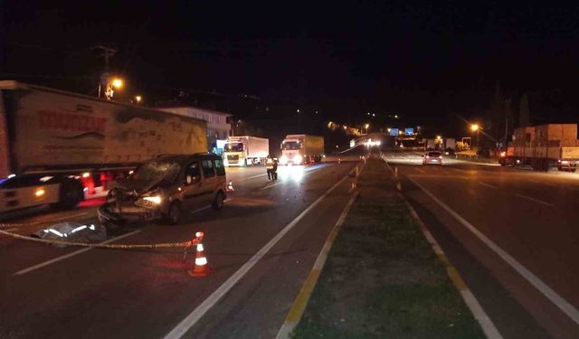 Sivas'ta trafik kazası: 1 kişi hayatını kaybetti