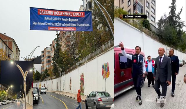 Tokat'ta “Babanın oğlu Kemal yapar” pankartı dikkat çekti