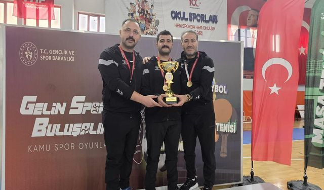 Tokat Emniyet Müdürlüğü Masa Tenisi Takımı Karadeniz Bölge Şampiyonu