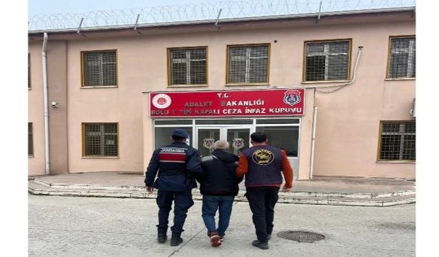 Bolu'da 40 yıl 10 ay hapis cezasıyla aranan firari hükümlü yakalandı