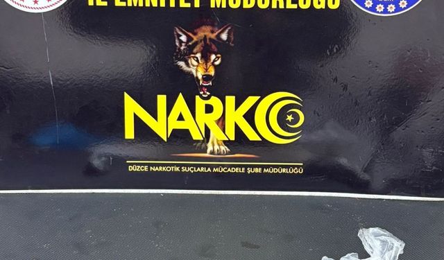 Düzce'de uyuşturucu operasyonu 1 tutuklama