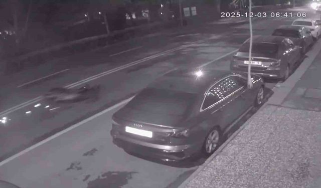 Hayatını kaybeden motosikletlinin kaza anı görüntüleri ortaya çıktı