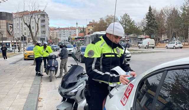 Karaman'da motosiklet denetimleri devam ediyor