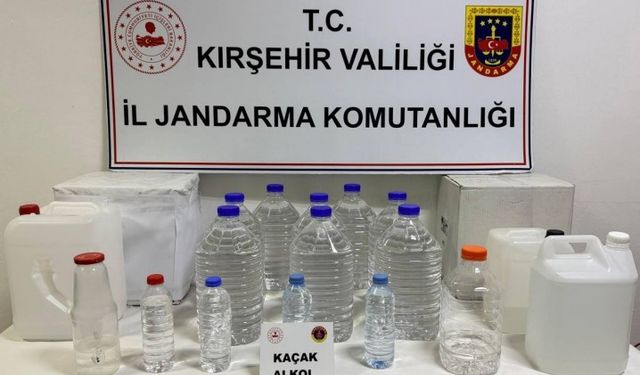 Kırşehir'de kaçak alkol operasyonu: 62 litre kaçak alkol ele geçirildi