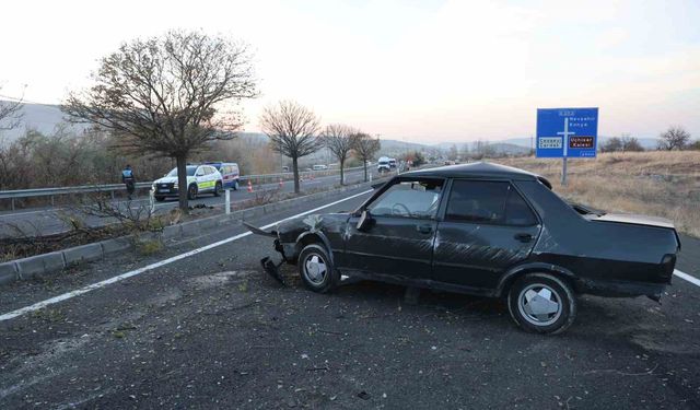 Kontrolden çıkan otomobil takla attı: 1 ağır yaralı