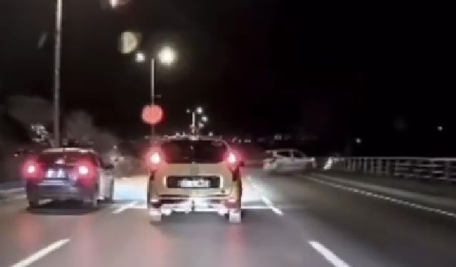 Makas atan otomobil kazaya neden oldu