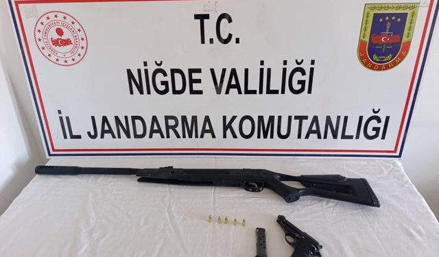 Niğde'de yasadışı silah operasyonu: 3 şüpheli hakkında adli işlem