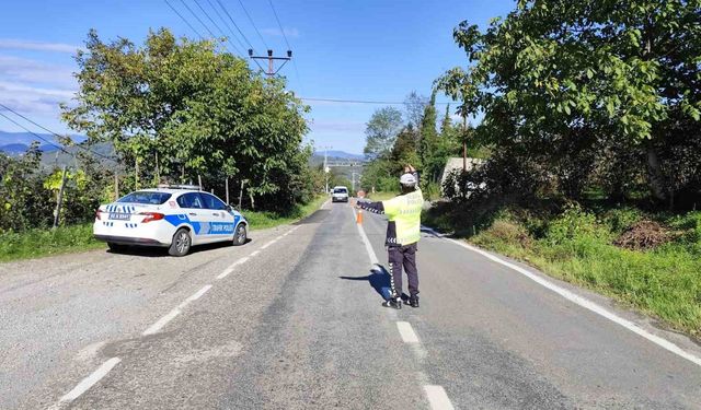 Ordu'da bir haftada 11 binden fazla araç ve sürücüsü denetlendi