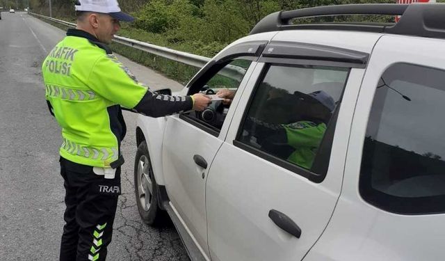 Ordu'da bir haftada 13 binden fazla araç ve sürücüsü denetlendi