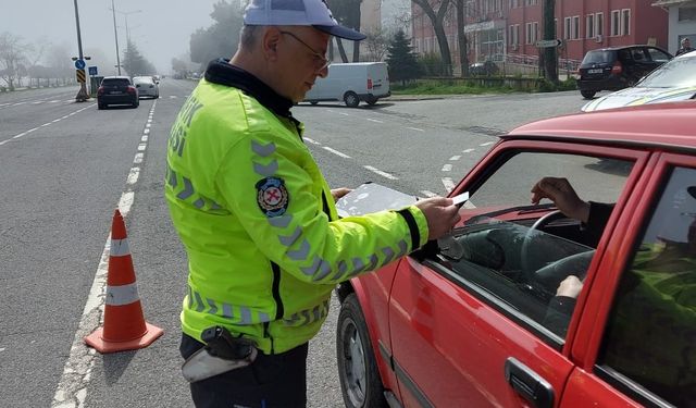 Ordu'da bir haftada 16 binden fazla araç ve sürücüsü denetledi