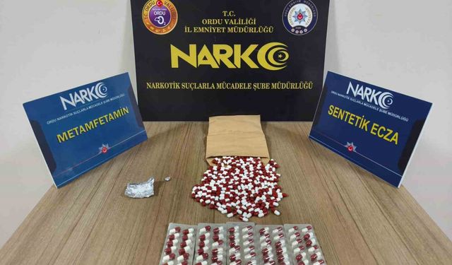 Ordu'da uyuşturucu operasyonlarında 1 tutuklamala