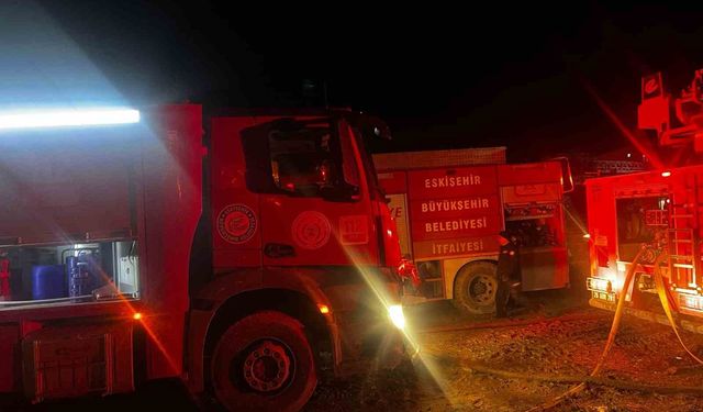 Sabaha kadar süren yangında çiftlik kül oldu