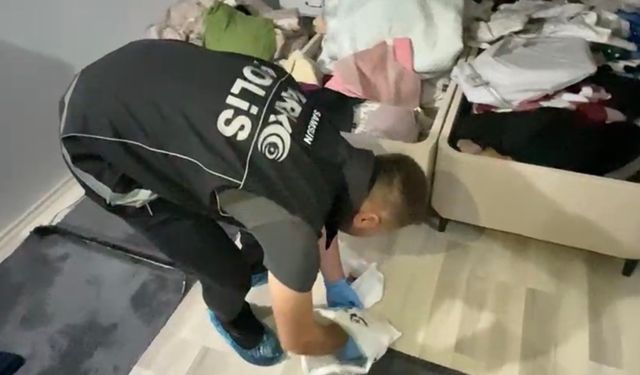 Samsun'da bazanın altında 1 kilo 727 gram metamfetamin ele geçti