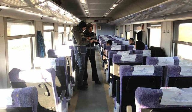 Yerköy'den geçen Güney Ekspres treninde polis denetimi