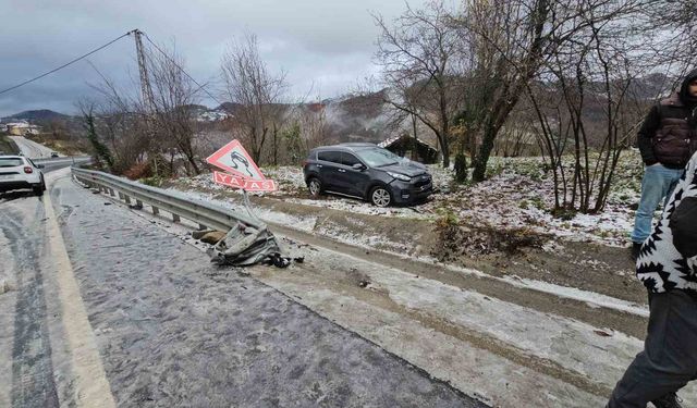 Zonguldak'ta kar yağışı kazayı beraberinde getirdi: 2 kişi yaralandı