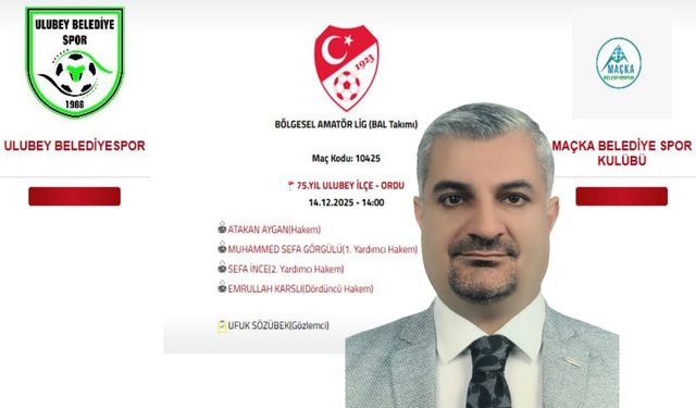 Tokatlı Gözlemci Ufuk Sözübek’e BAL’da Önemli Görev