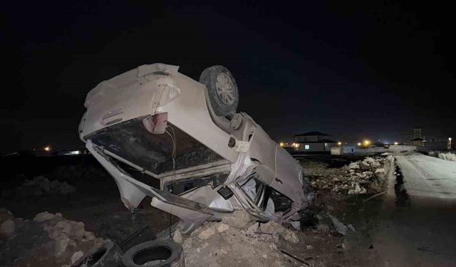 Aksaray'da otomobil takla attı: 3 yaralı