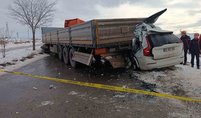 Buzlanma kazaya neden oldu, Sivaslı iş adamı kazada öldü