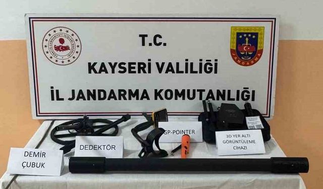 Kaçak kazı yapan şahıslara suçüstü: 3 gözaltı