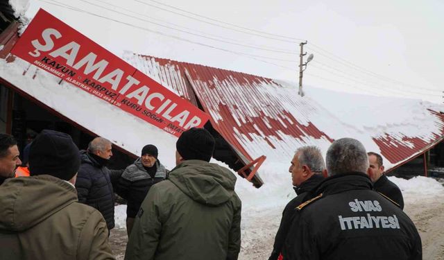 Kar kütleleri sundurmaları çökertti, Başkan Uzun sahada inceleme yaptı