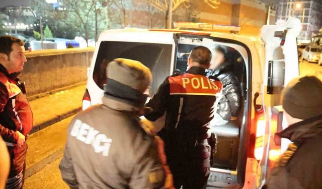 Kavga edip kaçtılar, polisin kovalamacasıyla yakalandılar