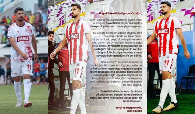 Belediye Plevnespor'da Ayrılık: “Enes Savucu Veda Etti”