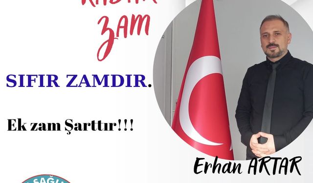 Başkan Artar'dan Memur ve Emeklilere Refah Payı Çağrısı