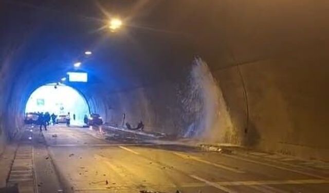 Araklı Tüneli'nde kaza: 4 yaralı