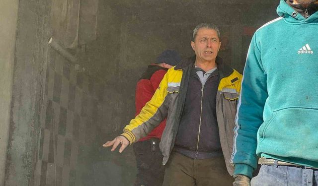 Bolu'da oto kuaför dükkanında çıkan yangın paniğe neden oldu