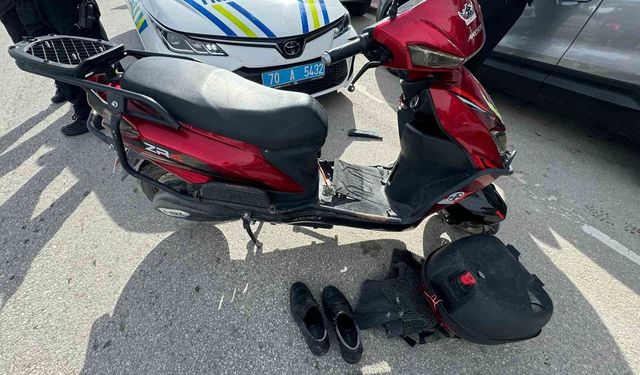 Karaman'da otomobil ile elektrikli bisiklet çarpıştı: 2 yaralı