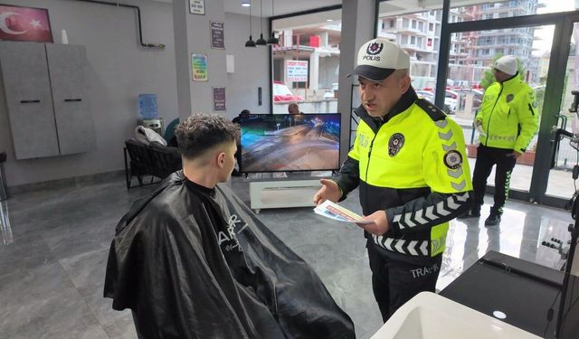 Ordu'da kuaför salonlarında trafik güvenliği projesi