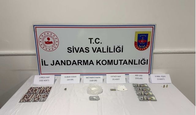 Şarkışla'da uyuşturucu operasyonu: 3 tutuklama