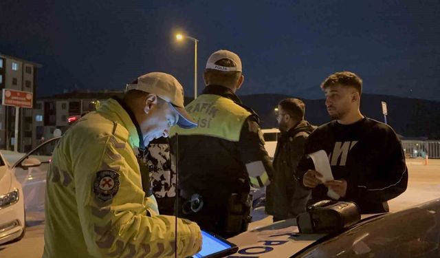 Çankırı'da araçta ses sistemi bulunduran sürücüye ceza yağdı