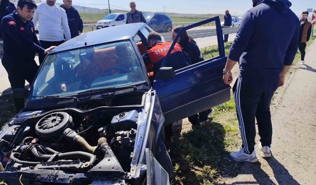 Çorum'da trafik kazası: 1 yaralı